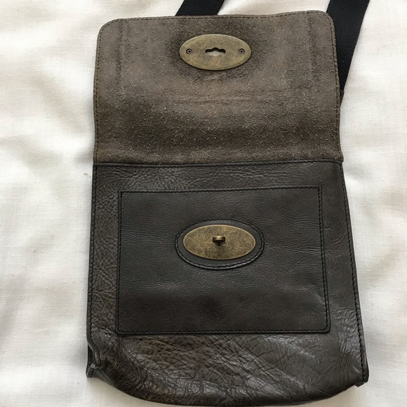 •❤️SOLD❤️Mulberry Anthony Grey Leather Messenger Crossbody Unisex Bag - Picture 3 of 16